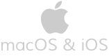 macOS and iOS
