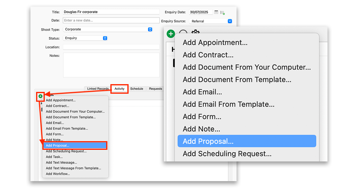 Sending & Receiving A Proposal – Light Blue