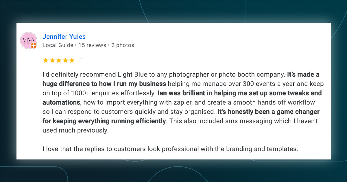 Testimonial from Jennifer L